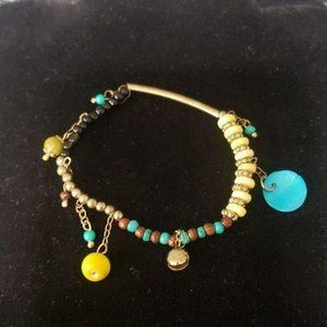 Bracelet Type Nepal Beads Stones‎ Metal Thread